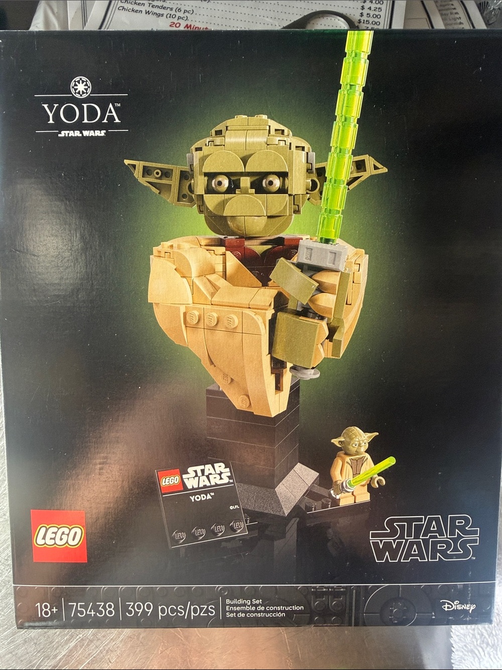 Star Wars Yoda Bust in Olive Green, Tan, Black, Neon Green